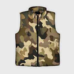 Женский жилет Милитари камуфляж, цвет: 3D-светло-серый