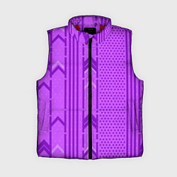 Женский жилет Закулисье фиолетовые обои, цвет: 3D-красный