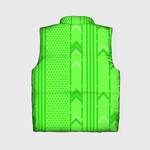 Женский жилет Закулисье зелёные обои / 3D-Светло-серый – фото 2