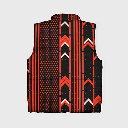 Женский жилет Красные обои на чёрном фоне / 3D-Светло-серый – фото 2