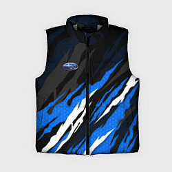 Женский жилет Субару - черно-синий, цвет: 3D-светло-серый