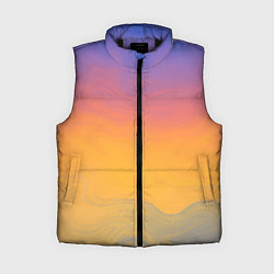 Женский жилет Яркий градиент, цвет: 3D-черный