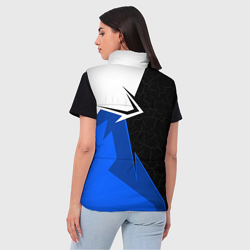 Женский жилет Блюлок - бело-синей спорт / 3D-Красный – фото 4