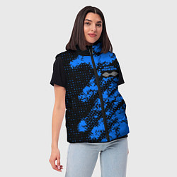 Женский жилет Arctic Monkeys - Синий камуфляж, цвет: 3D-красный — фото 2