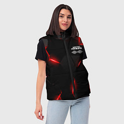 Женский жилет Arctic Monkeys - неоново красные плиты, цвет: 3D-красный — фото 2