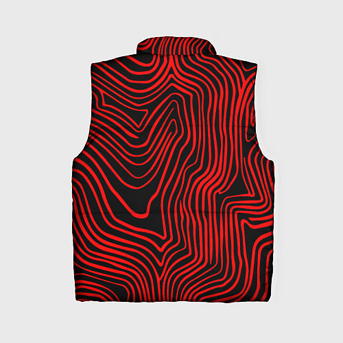 Женский жилет Arctic Monkeys - красные линии / 3D-Красный – фото 2