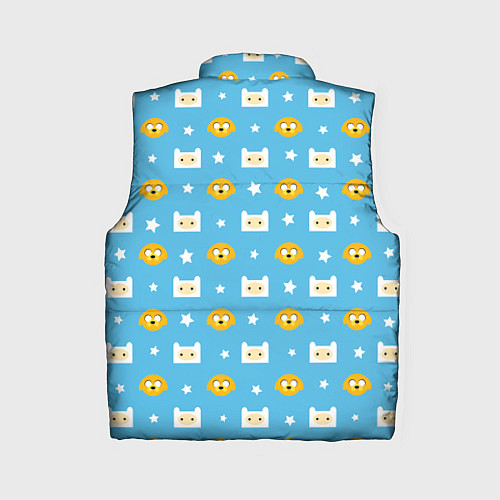 Женский жилет Время приключений паттерн / 3D-Черный – фото 2