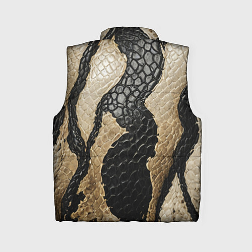 Женский жилет В коже рептилии / 3D-Светло-серый – фото 2