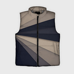 Женский жилет Фрактальные линии, цвет: 3D-светло-серый