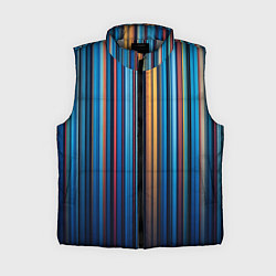 Женский жилет Композиция из вертикальных линий, цвет: 3D-светло-серый