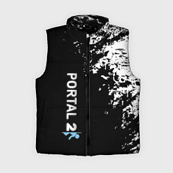 Женский жилет Portal краски черно белый, цвет: 3D-черный