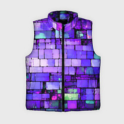 Женский жилет Фиолетовые кирпичики