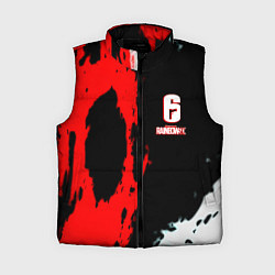 Женский жилет Rainbow six краски абстрактные, цвет: 3D-черный