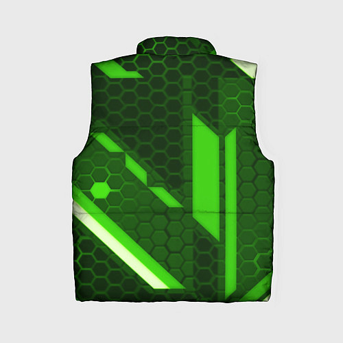 Женский жилет Doom geometry green / 3D-Черный – фото 2