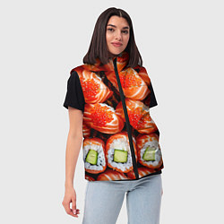 Женский жилет Филадельфия с красной икрой, цвет: 3D-светло-серый — фото 2