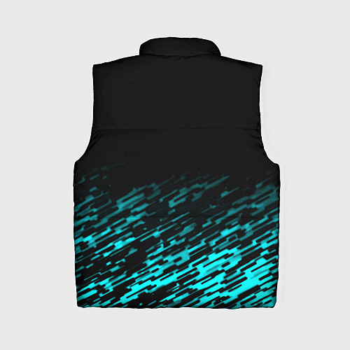 Женский жилет Mazda голубые краски / 3D-Черный – фото 2