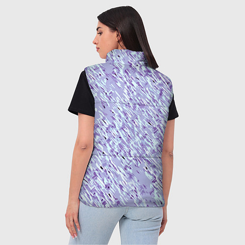 Женский жилет Холодный сиреневый текстурированный / 3D-Светло-серый – фото 4