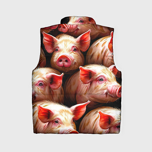 Женский жилет Поросята / 3D-Красный – фото 2
