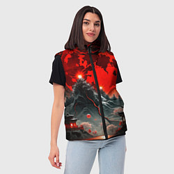 Женский жилет Японская черная гора, цвет: 3D-черный — фото 2