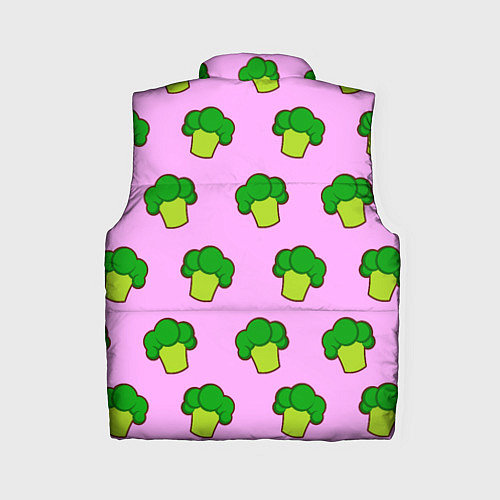 Женский жилет Фиолетовый брокколи / 3D-Светло-серый – фото 2