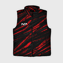 Женский жилет N7 - красный камуфляж, цвет: 3D-черный