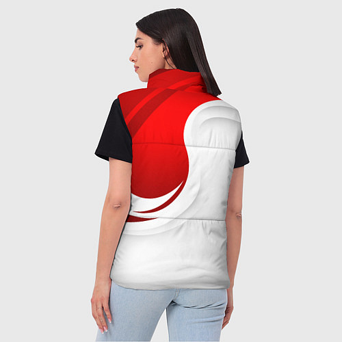 Женский жилет Россия - красный и белый / 3D-Красный – фото 4