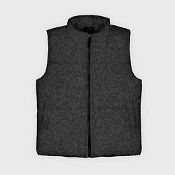 Женский жилет Тёмный чёрно серый текстурированный