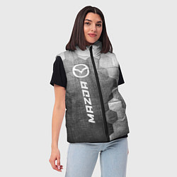 Женский жилет Mazda - grey gradient по-вертикали, цвет: 3D-черный — фото 2