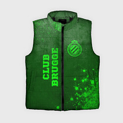Женский жилет Club Brugge - green gradient вертикально, цвет: 3D-черный