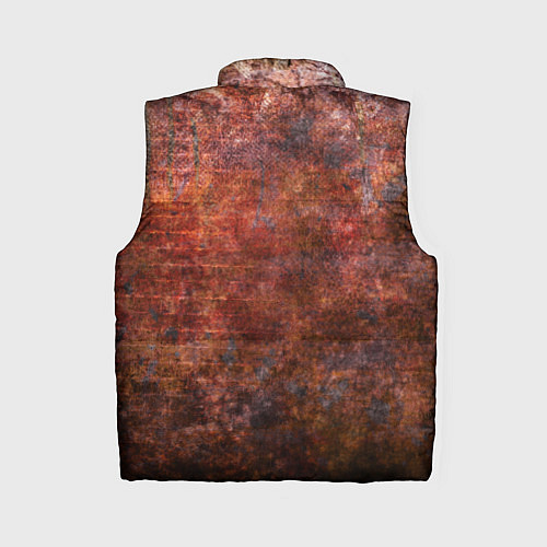 Женский жилет Абстракция - rusty wall / 3D-Черный – фото 2