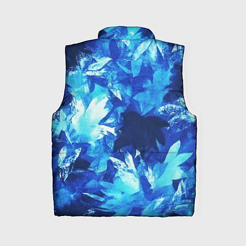 Женский жилет Синий узорный камуфляж / 3D-Светло-серый – фото 2
