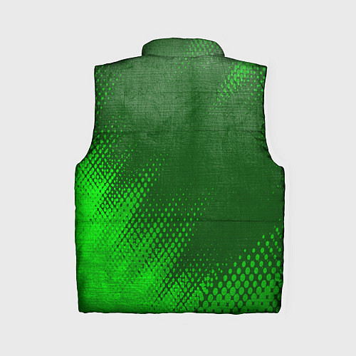 Женский жилет DanMachi - green gradient вертикально / 3D-Черный – фото 2