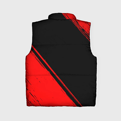 Женский жилет God of War - red gradient вертикально / 3D-Черный – фото 2