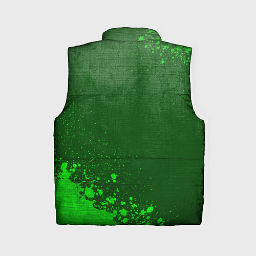 Женский жилет Chery - green gradient вертикально / 3D-Черный – фото 2