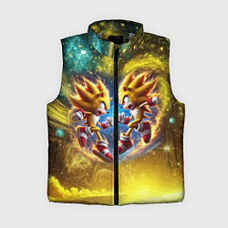 Женский жилет Sonic and Shadow battle in space - movie, цвет: 3D-светло-серый