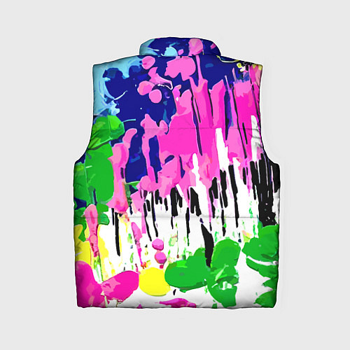 Женский жилет Colorful abstraction - aloha / 3D-Черный – фото 2