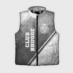 Женский жилет Club Brugge - grey gradient вертикально, цвет: 3D-черный