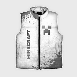 Женский жилет Minecraft - white gradient вертикально