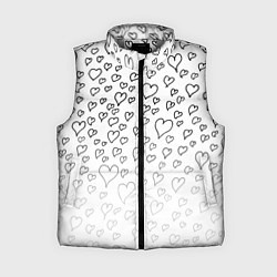 Женский жилет Рисованные сердца