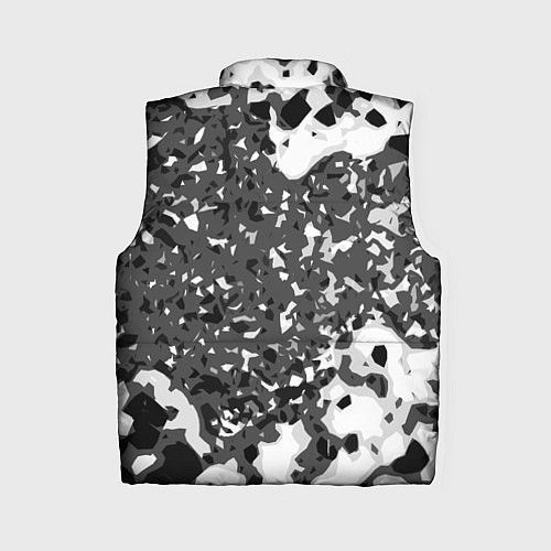 Женский жилет Чёрно-белая абстракция / 3D-Черный – фото 2