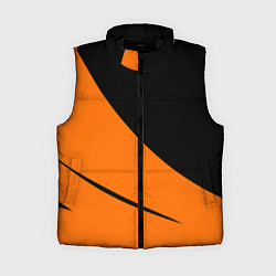Женский жилет Чёрно-оранжевый двуцветный