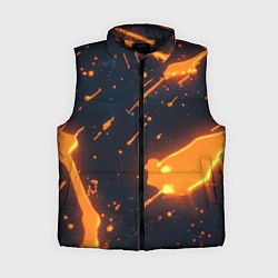 Женский жилет Оранжевая краска в движении
