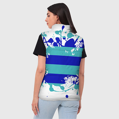 Женский жилет Капли краски / 3D-Красный – фото 4