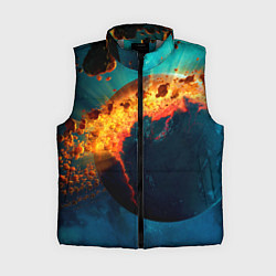 Женский жилет Взрыв планеты