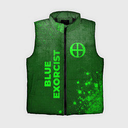 Женский жилет Blue Exorcist - green gradient вертикально