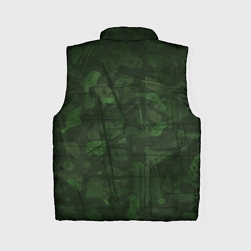 Женский жилет Абстракция - strange camouflage / 3D-Черный – фото 2