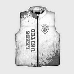 Женский жилет Leeds United - white gradient вертикально, цвет: 3D-черный