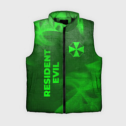 Женский жилет Resident Evil - green gradient вертикально, цвет: 3D-черный