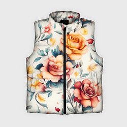 Женский жилет Паттерн с переплетением цветов