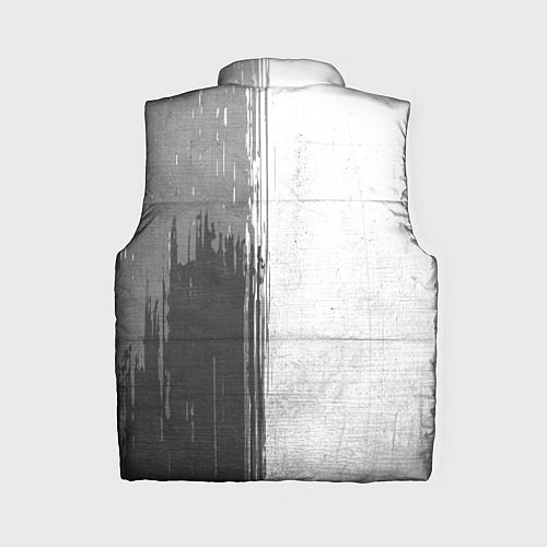 Женский жилет Radiohead - white gradient по-вертикали / 3D-Черный – фото 2